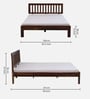 Buren Sheesham Wood Queen Size Bed In Provincial Teak Finish