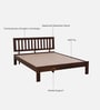 Buren Sheesham Wood Queen Size Bed In Provincial Teak Finish