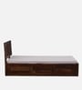 Buren Sheesham Wood Queen Size Bed In Provincial Teak Finish With Box Storage