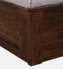 Buren Sheesham Wood Queen Size Bed In Provincial Teak Finish With Box Storage