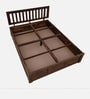 Buren Sheesham Wood Queen Size Bed In Provincial Teak Finish With Box Storage
