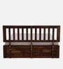 Buren Sheesham Wood Queen Size Bed In Provincial Teak Finish With Box Storage