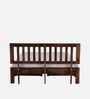 Buren Sheesham Wood Queen Size Bed In Provincial Teak Finish With Drawer Storage