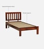 Buren Sheesham Wood Single Bed In Honey Oak  Finish