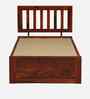 Buren Sheesham Wood Single Bed In Honey Oak  Finish With Box Storage