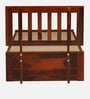 Buren Sheesham Wood Single Bed In Honey Oak  Finish With Box Storage