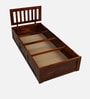 Buren Sheesham Wood Single Bed In Honey Oak  Finish With Box Storage