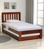 Buren Sheesham Wood Single Bed In Honey Oak  Finish With Trundle