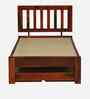 Buren Sheesham Wood Single Bed In Honey Oak  Finish With Trundle