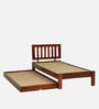Buren Sheesham Wood Single Bed In Honey Oak  Finish With Trundle