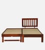 Buren Sheesham Wood Single Bed In Honey Oak  Finish With Trundle