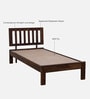 Buren Sheesham Wood Single Bed In Provincial Teak Finish