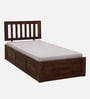Buren Sheesham Wood Single Bed In Provincial Teak Finish With Box Storage