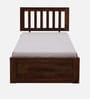 Buren Sheesham Wood Single Bed In Provincial Teak Finish With Box Storage