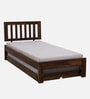 Buren Sheesham Wood Single Bed In Provincial Teak Finish With Trundle