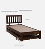Buren Sheesham Wood Single Bed In Provincial Teak Finish With Trundle