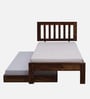 Buren Sheesham Wood Single Bed In Provincial Teak Finish With Trundle