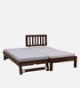 Buren Sheesham Wood Single Bed In Provincial Teak Finish With Trundle