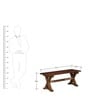 Burgdorf Six Seater Picnic Table Set in Provincial Teak Finish on Rent