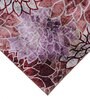 Burgendy Floral Polyester 9' X 12' Machine Made Carpet