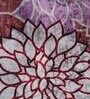 Burgendy Floral Polyester 9' X 12' Machine Made Carpet