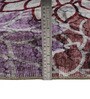 Burgendy Floral Polyester 9' X 12' Machine Made Carpet