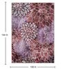 Burgendy Floral Polyester 9' X 12' Machine Made Carpet