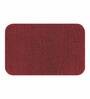 Burgundy Absorbent and Quick-Dry Polyester Bath Mats 30x45 cm