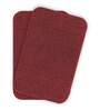 Burgundy Absorbent and Quick-Dry Polyester Bath Mats 40x60 cm