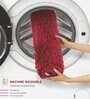 Burgundy Absorbent and Quick-Dry Polyester Bath Mats 40x60 cm