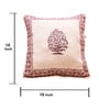 Burgundy Traditional 100% Cotton 16 x 16 Inches Cushion Cover