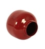 Burgundy Metal Flower Pot