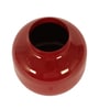 Burgundy Metal Flower Pot