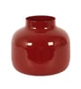 Burgundy Metal Flower Pot