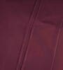Burgundy Plain Solid 400 TC Cotton Satin Pillow Covers
