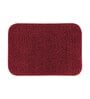 Burgundy Solid Polyester 24x16 Inches AntiSkid Bath Mat