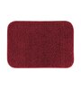 Burgundy Solid Polyester 28x20 Inches AntiSkid Bath Mat