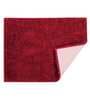 Burgundy Solid Cotton AntiSkid Bathmat & Contour Mat