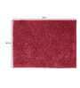 Burgundy Solid Cotton AntiSkid Bathmat