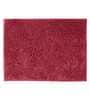 Burgundy Solid Cotton AntiSkid Bathmat