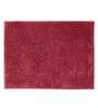 Burgundy Solid Cotton AntiSkid Bathmat