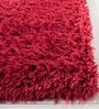 Burgundy Solid Faux Leather 16x24 Inches AntiSkid Bath Mat