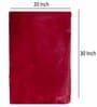 Burgundy Solid Faux Leather 20x30 Inches AntiSkid Bath Mat