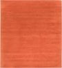 Coral Solid Wool 5 ft x 7 ft Hand Woven Carpet