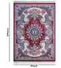 Burgundy Traditional Polypropylene 6 ft x 9 ft Machine Made Carpet