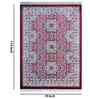 Burgundy Traditional Polypropylene 6 ft x 9 ft Machine Made Carpet
