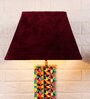 Antz Maroon Velvet Solid Lampshade