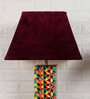 Antz Maroon Velvet Solid Lampshade