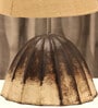 Burn Antique Finish Papermache Table Lamp