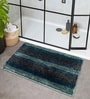Burn Green Microfibre 23x35 Inches Fluffy Bath Mat